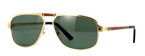cartier pilot green sunglasses