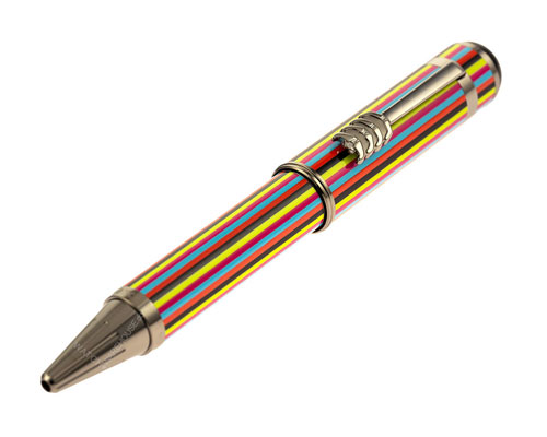 A colorful, limited edition Beatles-themed, Montblanc ballpoint pen
